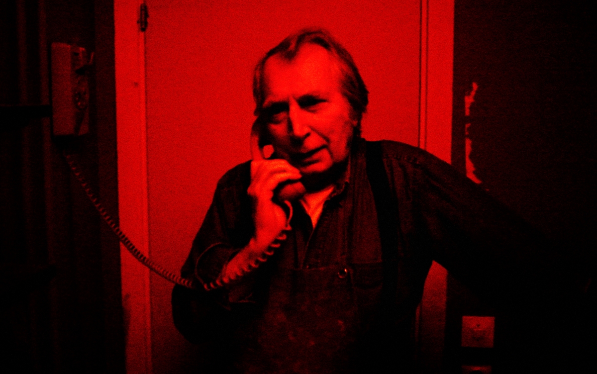 Jean Hermanson In his darkroom